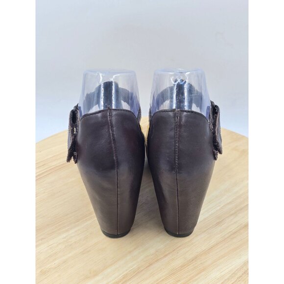 OTBT Ripley T Strap  Leather Women's Wedge Pump Shoes Size 7M - Picture 4 of 10